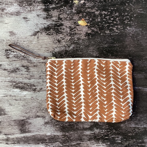 NEW bookhou POUCH bag linen + canvas large - Picture 2 of 3